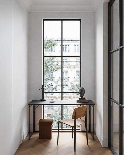 Folding Desk 30 Inch - Small Foldable Desk for Small Space Minimalist, Space Saving Collapsible Compact Desk Portable Table for Craft, Writing, Study and Work (No Assembly Required) - LeafyLoom