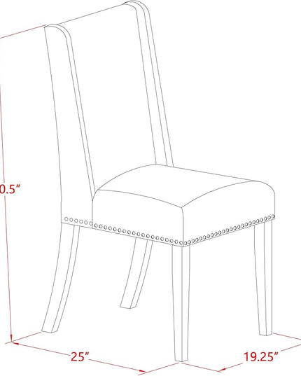 East West Furniture NOFL3-BLK-21 3 Piece Modern Dining Set Contains a Rectangle Wooden Table with Butterfly Leaf and 2 Blue Linen Fabric Upholstered Chairs, 32x54 Inch - LeafyLoom