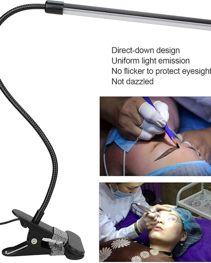 Desk Lamp Clip Light, Usb Clip‑On Led Table Clip Clip Light Dimmable Book Lights Dimmable Tattoo For Desk For Desk Lamps Lamps Nail Art Desk Lamp - LeafyLoom