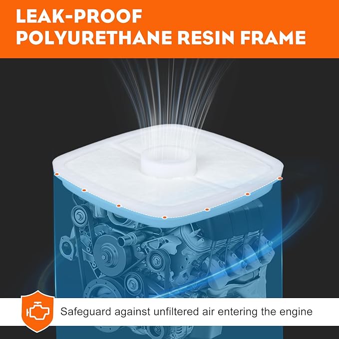 HIPA PB-200 Air Filter Tune Up Kit for ECHO Blower PB200 PB2100 ES-210 ES210 ES2100 PB201 ES2400 ES211 PB2455 PB2155 SHC211 SHC212 SHC1700 SHC210 SHC2100 Hedge Clipper - LeafyLoom