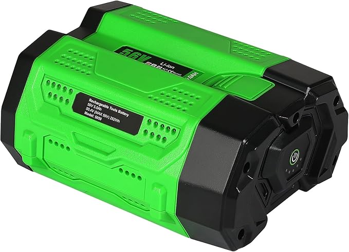 2024 New Upgrade 5.0Ah Replacement for EGO 56V Battery Compatible with 56-Volt BA1400T BA4200 ST1502LB CS1604 LB4800 LB5804 HT2400 Crodless Tools (1 Pack) - LeafyLoom