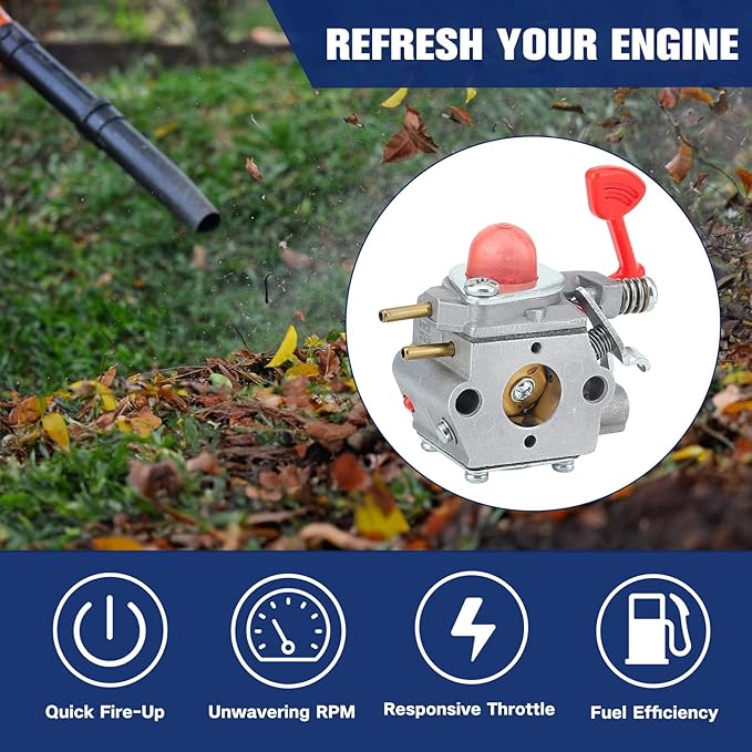 WT-875 545081855 Carburetor for Craftsman Poulan Pro 25CC Blower BVM200C BVM200VS P200C GBV325 P325 200mph Blower - LeafyLoom