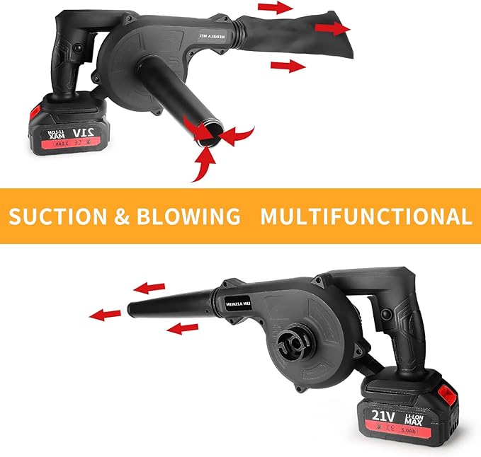 Leaf Blower Cordless with Battery and Charger ,Leaf Blower Electric Lightweight for Lawn Care, Leaves, Garden, Patio - LeafyLoom