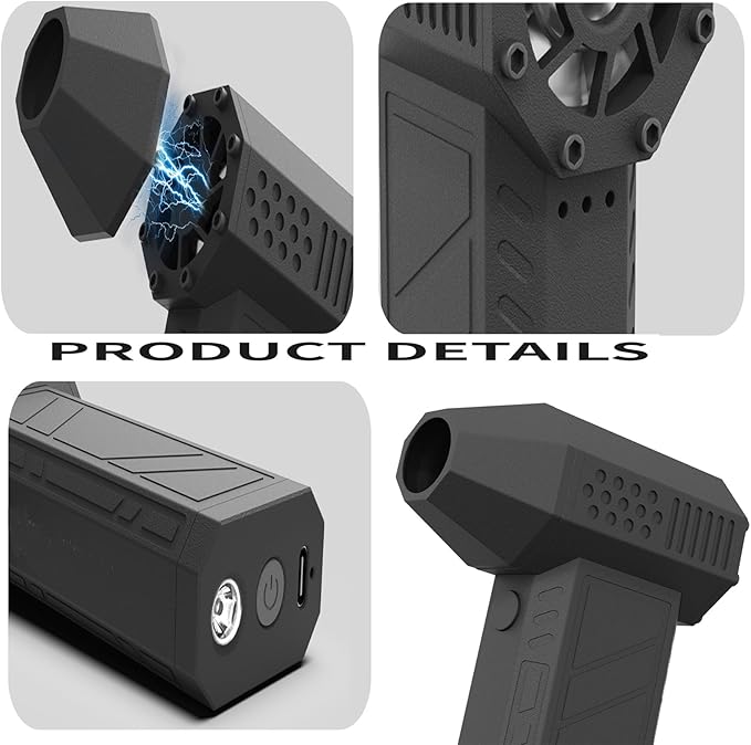 jet dry blower, jet dry mini blower, Electric Air Duster, jet fan 120000 RPM Wind Speed, jet blower car dryer for Car,Cleaning, Camping. - LeafyLoom