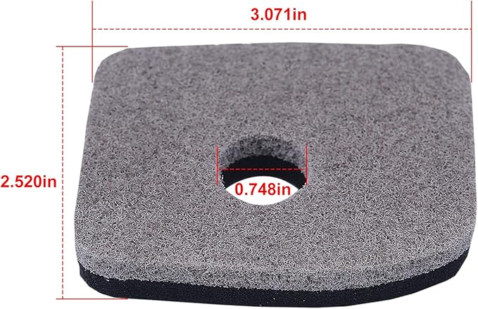 3 Pack 4241 120 1800 Air Filter for STIHL BG56 BG66C BG86 SH56C SH86 SH86C Leaf Blowers - LeafyLoom