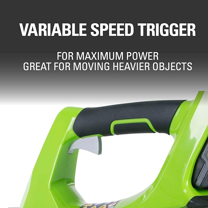 Greenworks 24V Axial Blower (100 MPH / 330 CFM), 2.0Ah Battery and Charger - LeafyLoom