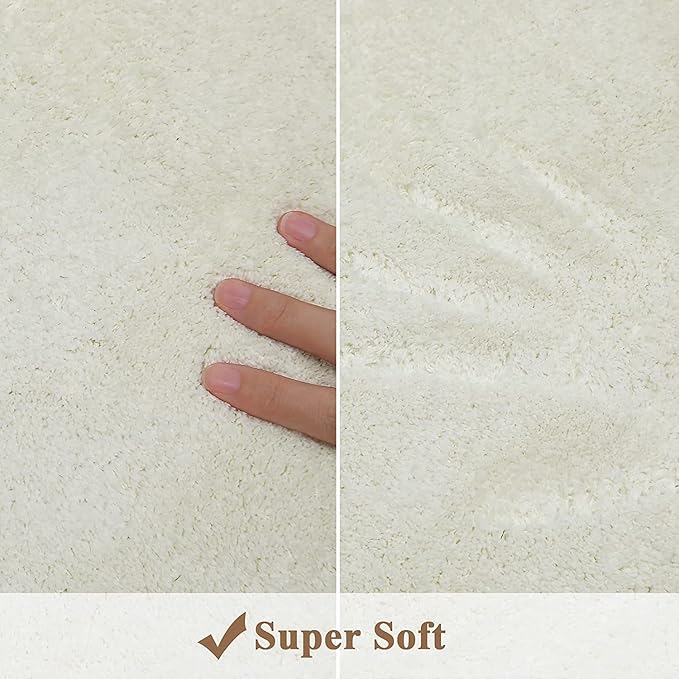Topotdor Round Kids Play Rug Alphabet Nursery Area Rug Extra Large Soft Crawling Play Mat for Children Toddlers Bedroom (71 inch, Beige) - LeafyLoom