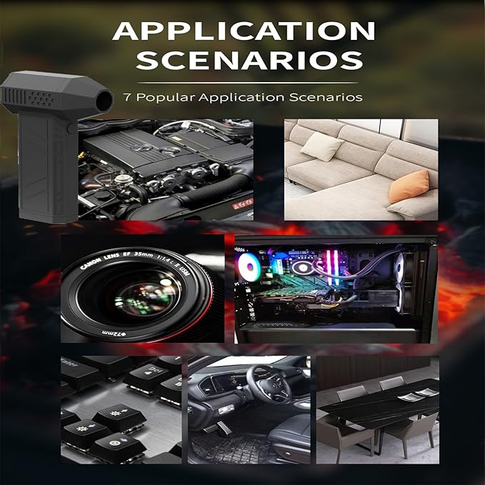 jet dry blower, jet dry mini blower, Electric Air Duster, jet fan 120000 RPM Wind Speed, jet blower car dryer for Car,Cleaning, Camping. - LeafyLoom