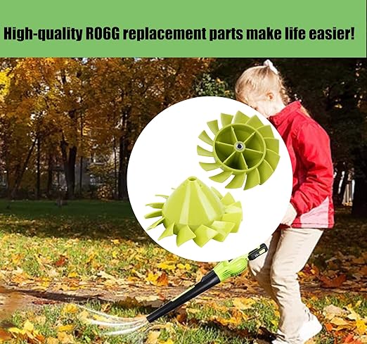 Blower Fan Blade 529437004 for Ryobi 18 Volt Blower Fan P2108 P21081 P21081VN P21081VNM Fits Ryobi Leaf Blower Part 529437004 529437003 529437001(W/Insert Nut)- 2 Pack - LeafyLoom