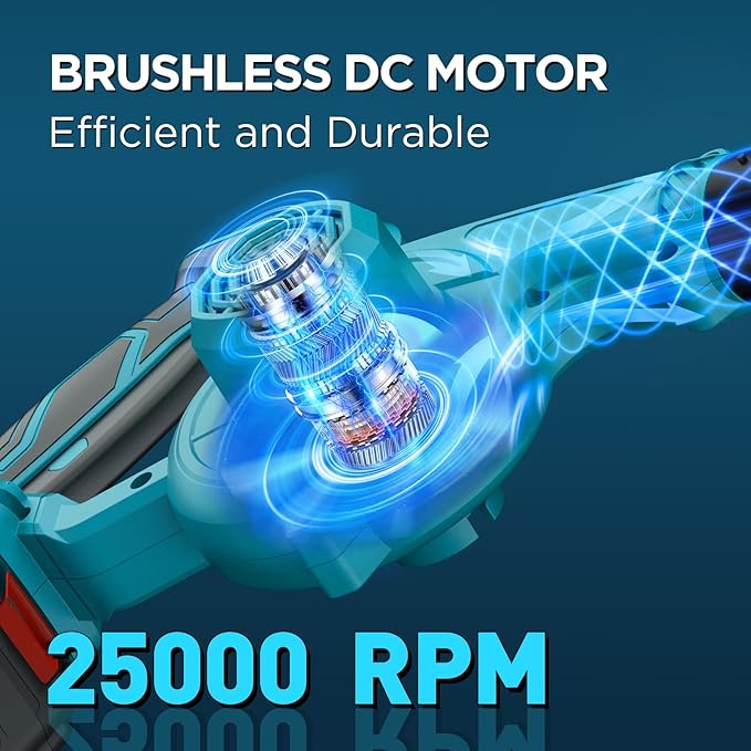 Cordless Leaf Blower, 150Mph 3 Speed Mode Handheld Electric Leaf Blowers 2-in-1 Lightweight Mini Cordless Leaf Vacuum with Brushless Motor for 18-21V Battery(Battery Not Included) - LeafyLoom