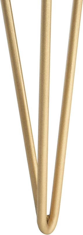 Safavieh Home Office Collection Marigold White Wash and Brass 1-Drawer Hairpin Leg Desk, 0 - LeafyLoom