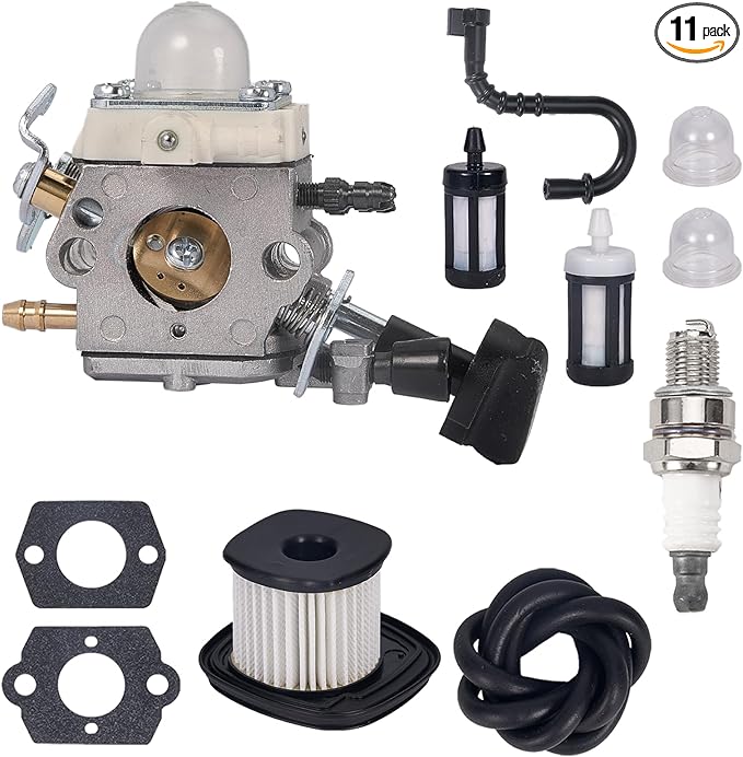 BG86 Carburetor for Stihl SH86 SH86C BG86 BG86CE BG86Z BG86CEZ Leaf Blower Carb Replace ZAMA C1M-S261B C1M-S261C 4241-120-0616 4241-120-0607 with Air Filter Fuel Line Hose Kit - LeafyLoom