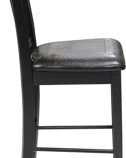 Lexicon Skyway 5-Piece Counter Height Dining Set, Black - LeafyLoom