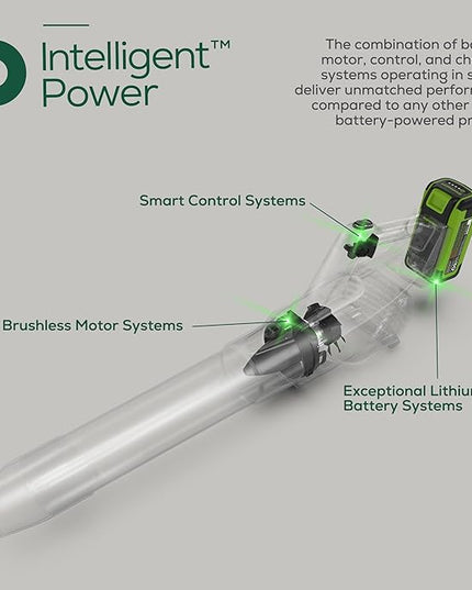 Greenworks 40V (160 MPH / 700 CFM) Cordless Brushless Axial Leaf Blower, 8.0Ah Battery and Charger Included - LeafyLoom