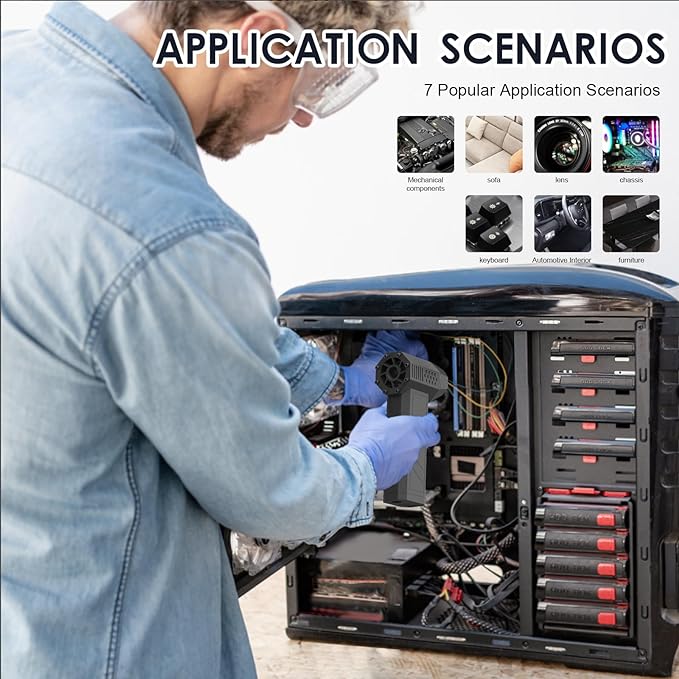 jet dry blower, jet dry mini blower, Electric Air Duster, jet fan 120000 RPM Wind Speed, jet blower car dryer for Car,Cleaning, Camping. - LeafyLoom