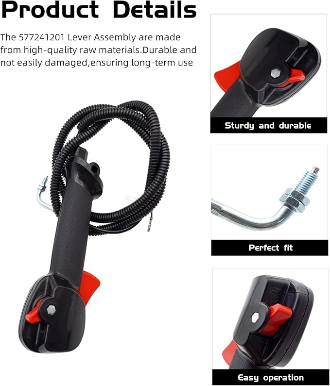 Throttle Control Lever Assembly Fits for Redmax Backpack Leaf Blowers,for EBZ6500RH EBZ7500RH EBZ8500RH,Replace part number 577241201-1 year warranty  - LeafyLoom