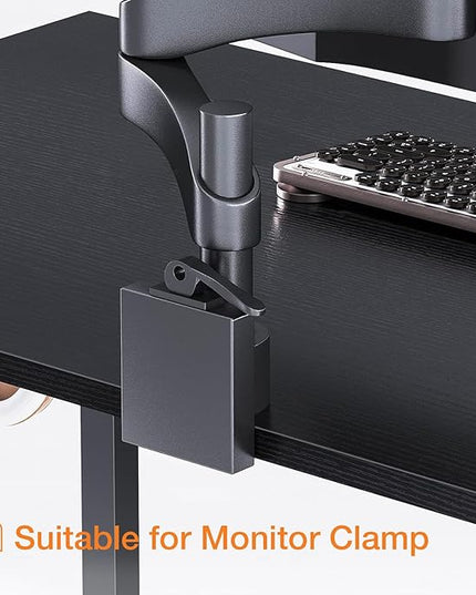 ODK Computer Desk Large Office Desk, 48 Inch Writing Desk with Storage, Modern PC Desk Work Table with Headphone Hook for Home Office, Black - LeafyLoom