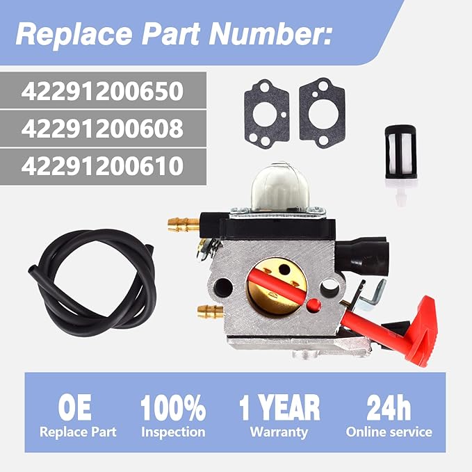 BG50 Carburetor Assembly Compatible with Stihl Leaf Blower BG50 BG65 SH55 SH85 OE: 42291200650 42291200608 - LeafyLoom