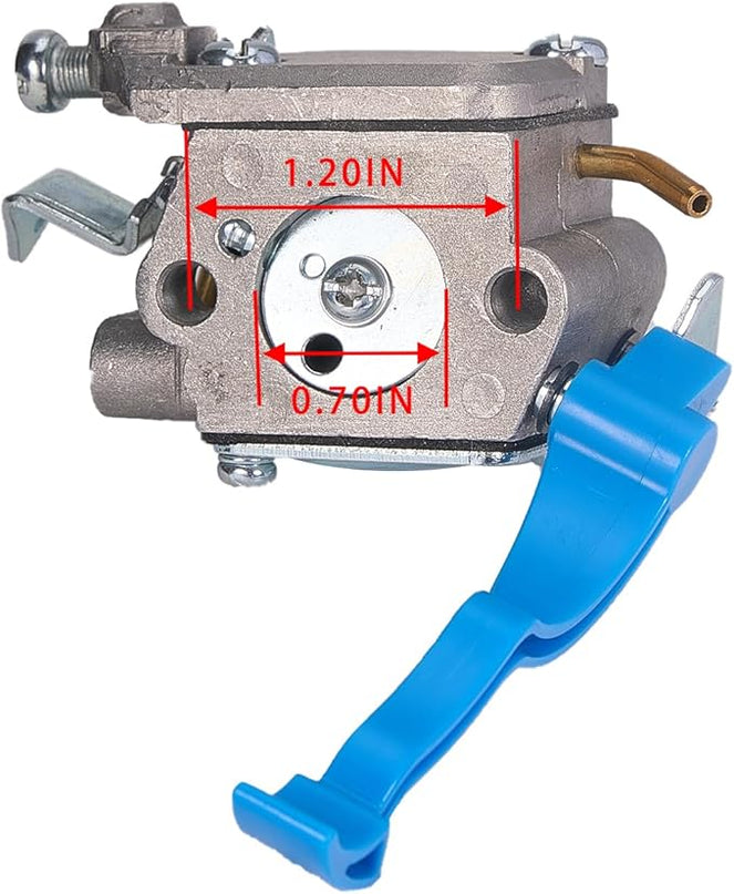 590460102 545081811 Carburetor for Husqvarna 125B 125BX 125BVX Leaf Blower Trimmer for Zama C1Q-W37 Carb 545 08 18-11 545112101 581798001 with Air Filter Fuel Line Kit - LeafyLoom