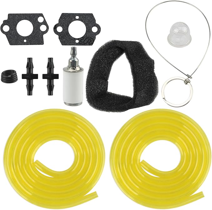 308054121 Carburetor Fits for Ryobi RY25AXB 25cc Gas Jet Fan Blower with Gasket Fuel Line Filter - LeafyLoom