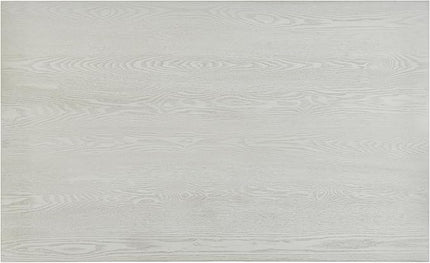 6-Piece Wood Dining Table Set with 4 PU Upholstered Chairs and Bench, Large Tabletop, for Kitchen Living Room, Farmhouse Style, Gray, 59" L x 35.4" W x 30" H - LeafyLoom