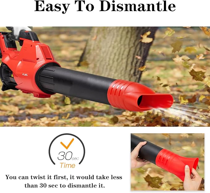 Flat Nozzle for Milwaukee M18 Fuel Leaf Blower, Work for Milwaukee M18 2724-20 & 2724-21(1 Pack, no Tool) - LeafyLoom