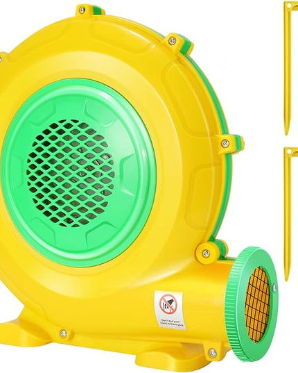 Bounce House Blower, 1100W 1.47HP Commercial Air Blower with Double-sided Fan Blade Design, Strong Wind and Great Heat Dissipation Properties for Large Bouncy Castle, Jump Slides, Arch - LeafyLoom