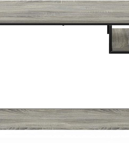 Furinno Moretti Lifestyle Study Desk, 35 Inches, French Oak Grey - LeafyLoom