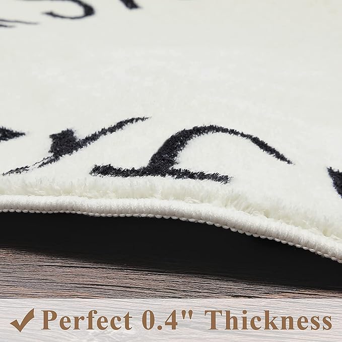 Topotdor Round Kids Play Rug Alphabet Nursery Area Rug Extra Large Soft Crawling Play Mat for Children Toddlers Bedroom (71 inch, Beige) - LeafyLoom