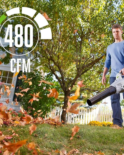 EGO Power+ LB4800 480 CFM 3-Speed Turbo 56-Volt Lithium-Ion Cordless Electric Blower - Battery and Charger Not Included , Black - LeafyLoom