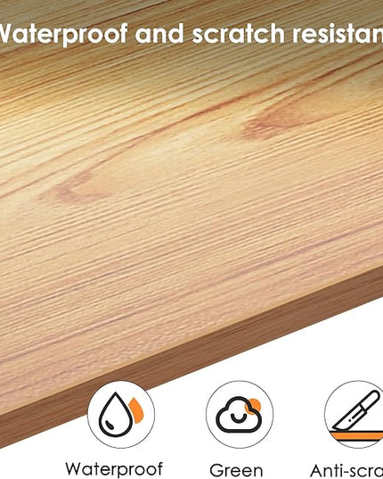 Need 63 Inch Large Computer Desk - Modern Simple Style Home Office Gaming Desk, Basic Writing Table for Study Student, White Metal Frame, Teak - LeafyLoom