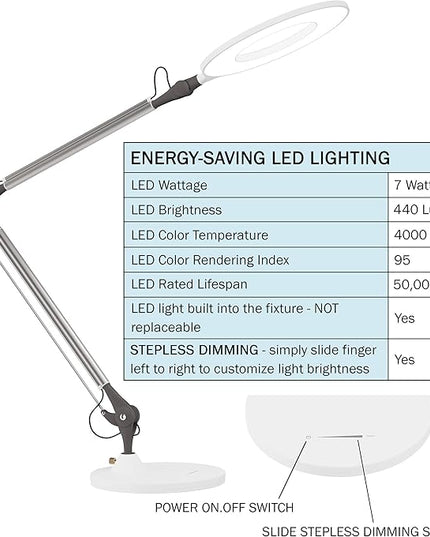 Lavish Home Swing Arm Architect Desk Lamp - LeafyLoom