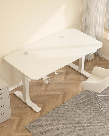 Electric Height Adjustable Stand up Desk Home Office Ergonomic Computer Workstation(Frame Only) - LeafyLoom