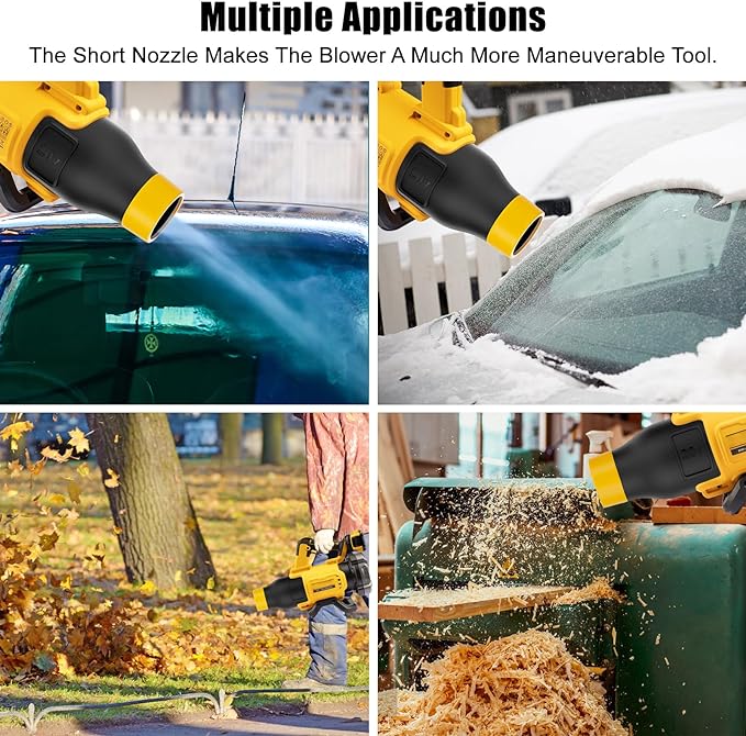 Car Drying Nozzle for Dewalt 20V MAX Leaf Blower(DCBL722B DCBL722P1), Blower Nozzle for Dewalt- Bare Nozzle 1 Pack(DCE100B DCBL720P1 Not Fit) - LeafyLoom