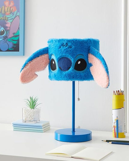 Idea Nuova Disney Stitch Figural Plush Shade Table Lamp, Blue - LeafyLoom