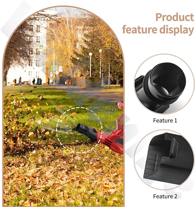 Blower Flat Nozzle Vacuum Tubes, Car Drying Nozzle Compatible with Toro Leaf Blower, Leaf Blower Flat Nozzle for 51619 51502 Leaf Collection Blower Bag - LeafyLoom