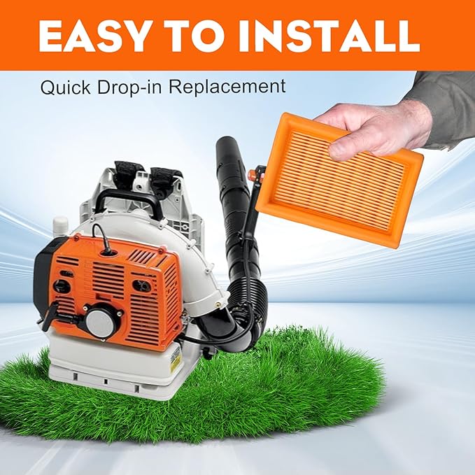 Hipa BR340 BR380 Air Filter for Stihl 4203 141 0301 BR340 BR420C BR380 BR420 BR 340 BR 380 BR340L SR340 SR420 Backpack Blower Parts 4203 141 0301 Filter Pack of 2 - LeafyLoom