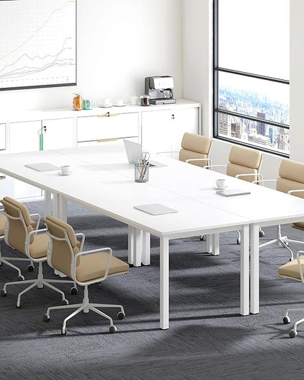 Need 70.8 Inch Executive Office Desk, Large Stylish Computer Desk, Simple Study Writing Desk, Workstation Business Furniture for Home Office, White - LeafyLoom