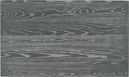 6-Piece Retro Style Rectangular Dining Table Set with Unique Legs and 4 Upholstered Chairs & 1 Bench for Kitchen, Breakfast Nook, Living Room, Gray Wash, 59.8" L x 35.8" W x 30" H - LeafyLoom