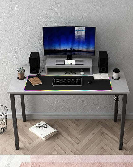 Need Gaming Desk- 47" All-in-one Gamer Computer Table with Headphone Hook/Cup Holder, Professional Game PC Workstation, AC14-12060LBPRO-ND - LeafyLoom