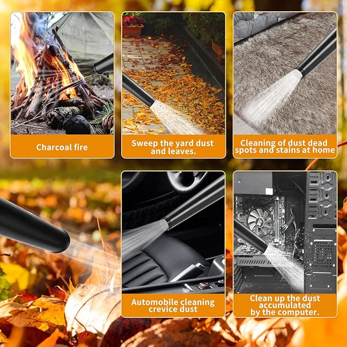 Leaf Blower Cordless with Battery and Charger ,Leaf Blower Electric Lightweight for Lawn Care, Leaves, Garden, Patio - LeafyLoom