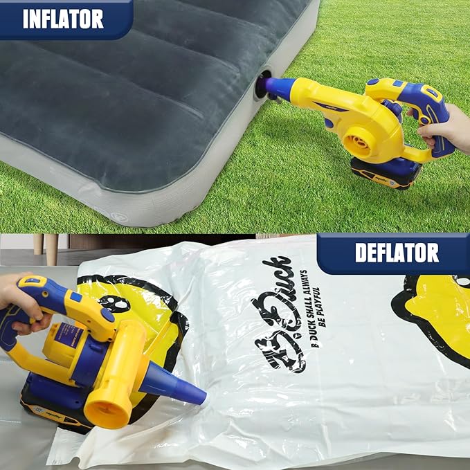 Mellif Leaf Blower for Dewalt 20V MAX Battery(No Battery), Rotatable Brushless Blower/Cordless Vacuum Cleaner/Air Pump for Inflatables, 6 Variable Speed, 180° Adjustable Blower Tube, for Lawn/Yard - LeafyLoom