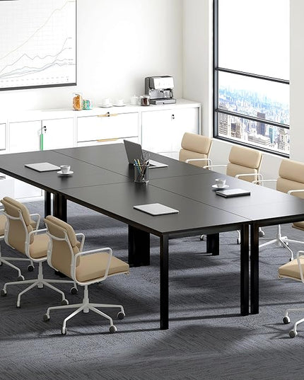Need 70.8 Inch Executive Office Desk, Large Stylish Computer Desk, Simple Study Writing Desk, Workstation Business Furniture for Home Office, Black - LeafyLoom