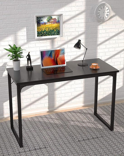 Foxemart Modern Small Computer Desk, 32 Inch, Sturdy Laptop Study Desk Table for Home Office, Black - LeafyLoom