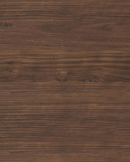 Martha Stewart Ollie Home Office Desk with 3 Drawers in Walnut Wood Grain with Oil Rubbed Bronze Hardware - LeafyLoom