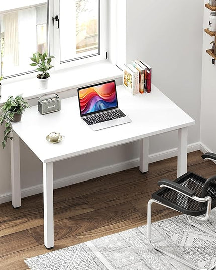 Need Small Desk, 31.5 inch Sturdy Writing Desk for Small Spaces, Small Computer Desk Teens Desk Study Table Laptop Desk Home Ofice Desk, White - LeafyLoom