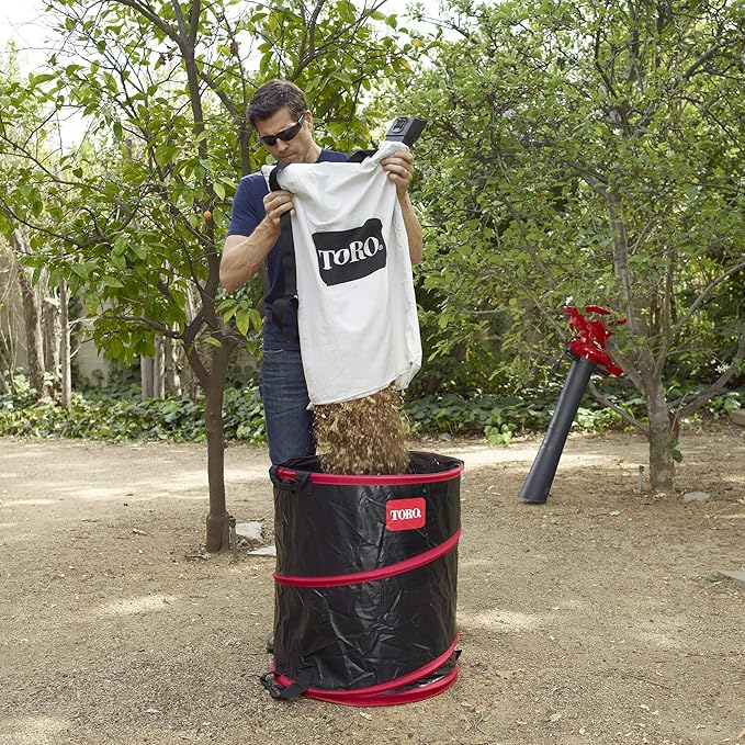 Toro 51503 Bottom Zip Replacement Bag, White - LeafyLoom