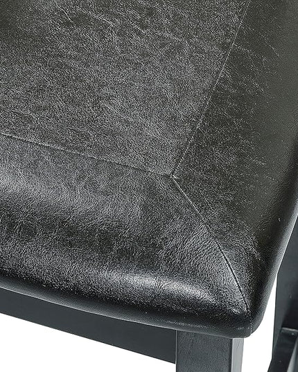 Lexicon Skyway 5-Piece Counter Height Dining Set, Black - LeafyLoom