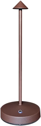 2 PACK Cordless Lamps,Battery Rechargeable Table Lamp,Portable Lamps,2 Level Brightness Dimmable Night Light,Minimalist Design,Cordless Table Lamps for Living Room/Restaurant/Couple Dinner(Rust) - LeafyLoom