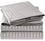 Mellanni King Sheets Set - 4 PC Iconic Collection Bedding Sheets & Pillowcases - Hotel Luxury, Extra Soft, Cooling Bed Sheets - Deep Pocket up to 16 inch (King, Striped Gray/Silver) - LeafyLoom